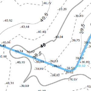 Courbes de niveaux Plan topographique